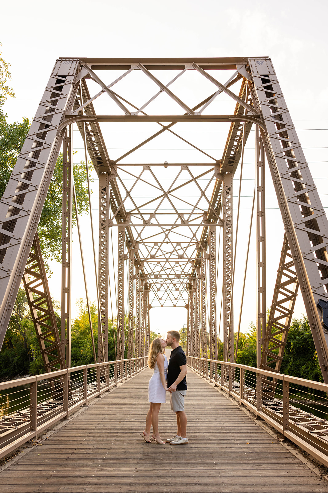 Engagement Session at Nicollet Island Park and Boom Island Park in Downtown Minneapolis Minnesota